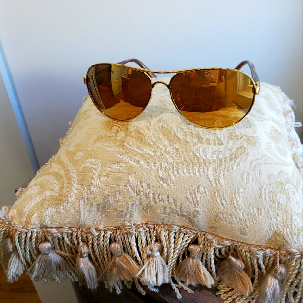 Oakley Feedback Gold Mirror Sunglasses